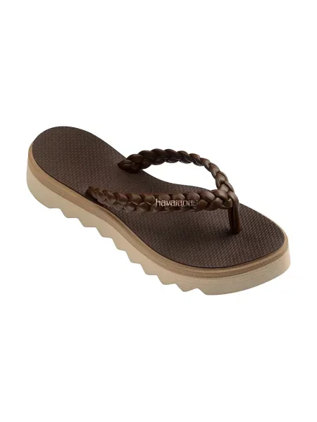 Havaianas șlapi pentru femei SLIM POINT BOHO maro