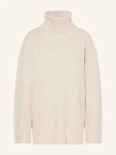 Leger Studio Sweter Z Golfem Erica beige beżowy