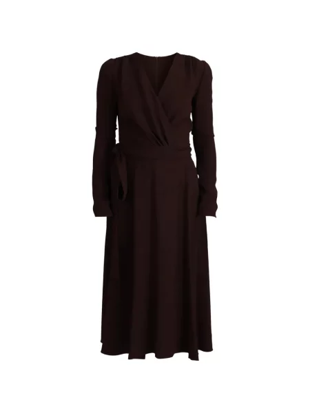 Lung rochie midi Dolce & Gabbana plic maro