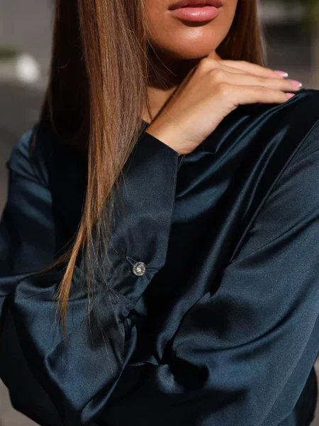 Jadone Fashion Блуза Bluza_Kamilla_izumrud Смарагдовий Віскоза/поліестер