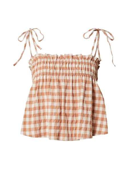 Daahls by Emma Roberts exclusively for ABOUT YOU Bluză Arianna maro / natural alb