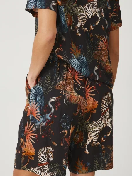 Шорти Medicine візерунок висока посадка чорний