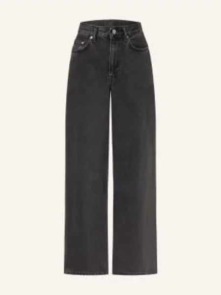 Arket Dżinsy Z Szerokimi Nogawkami grau szare