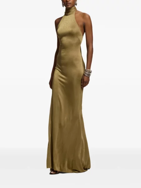 Rochie Ralph Lauren Collection din jerseu galben