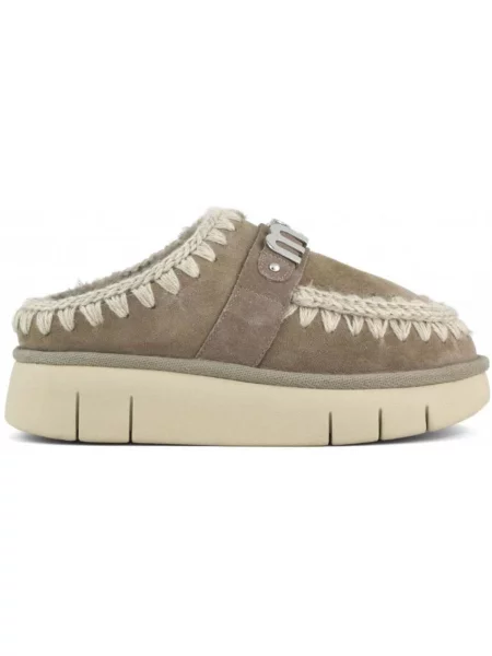 Pantofi Mou din piele bej