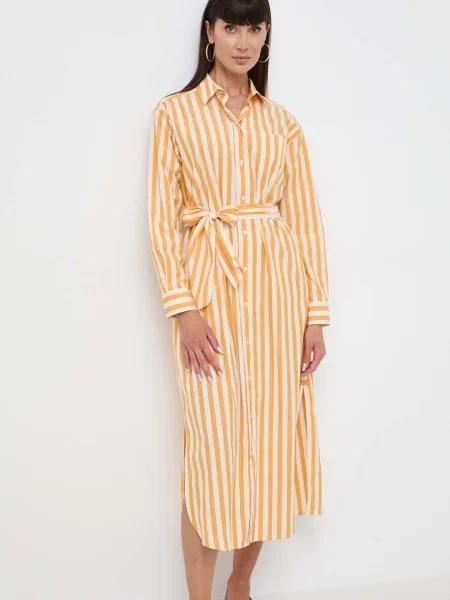 Weekend Max Mara ruha midi egyenes narancsszínű