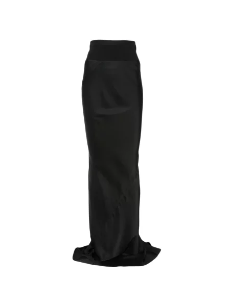 Fusta maxi Rick Owens din satin negru
