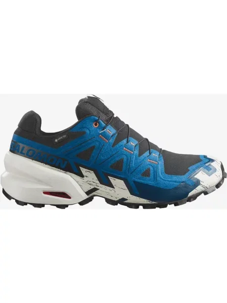 Buty do biegania Salomon Speedcross 6 GORE-TEX ciemnoniebieski czarny 40 biały