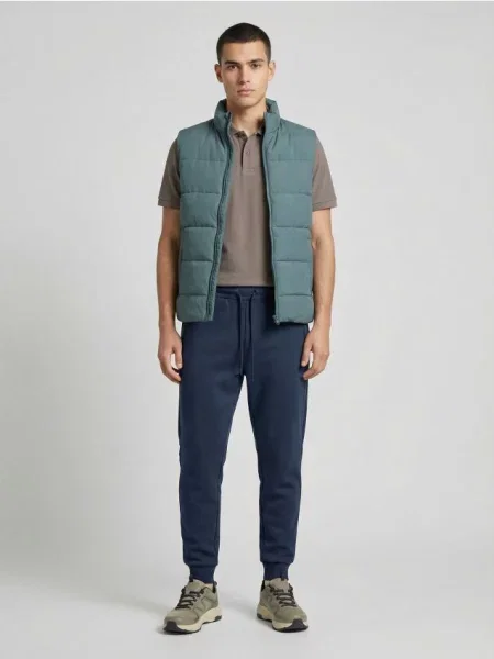 Sinsay Spodnie dresowe jogger szary