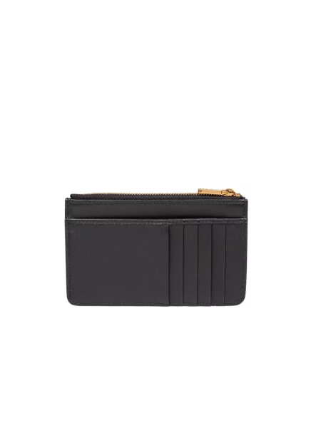 Portfel Dolce And Gabbana z logo skórzany czarny
