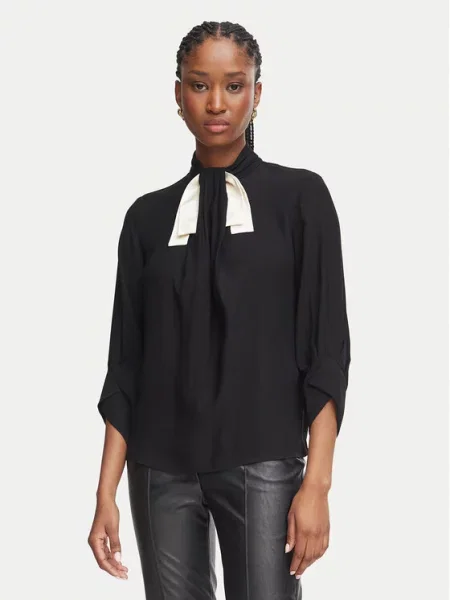 Elisabetta Franchi Bluza črna