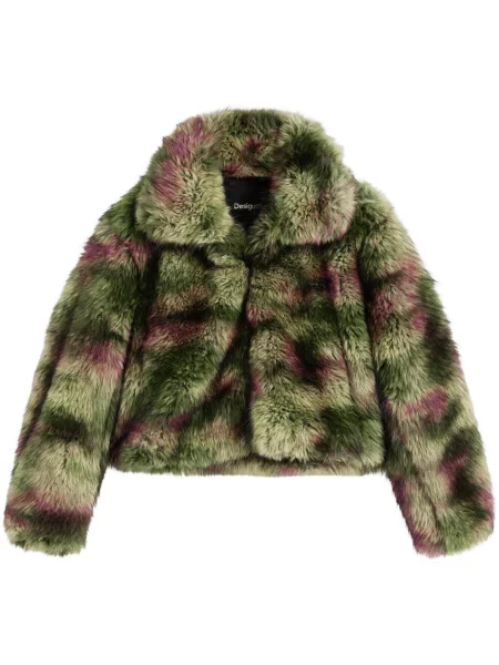 Geacă Desigual cu blană verde