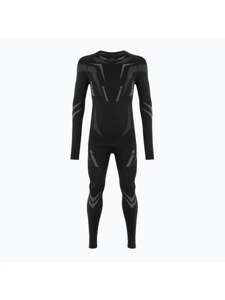 Set de lenjerie termică pentru bărbați KADVA ALPINESTEP COOLMAX THERMAL PRO DRY black negru