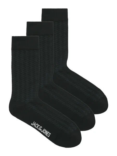 JACK & JONES Nogavice JACDIAMOND antracit / črna bela