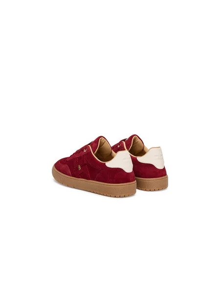 Elisabetta Franchi Superge Low Cut Lace Up D Bordo rdeča
