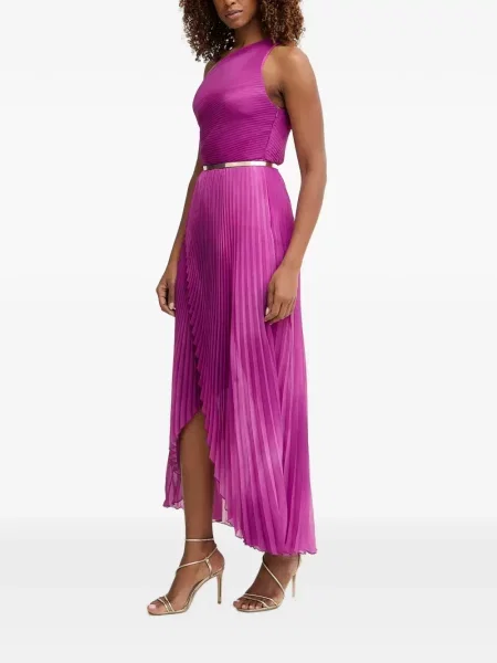 Rochie midi Simona Corsellini cu un umăr gol violet
