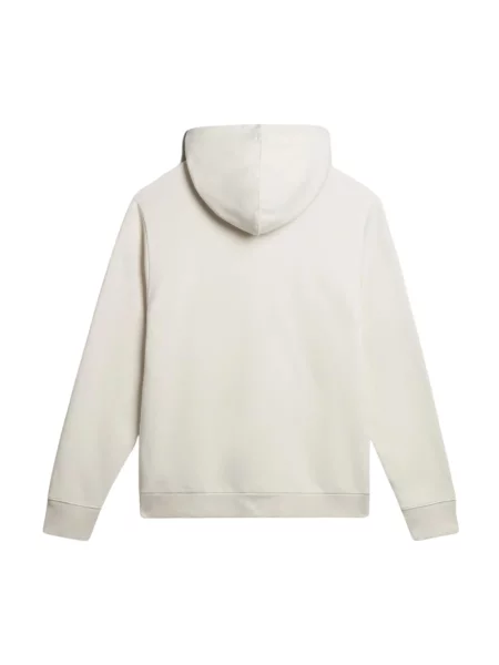Bluza z kapturem Napapijri z kapturem z logo biała