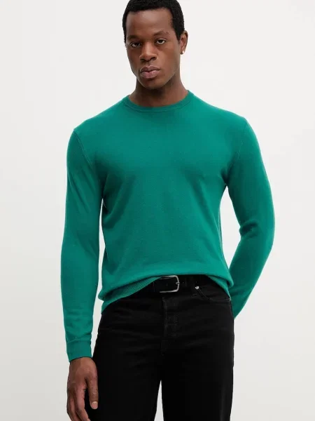 Шерстяной свитер United Colors Of Benetton коричневый