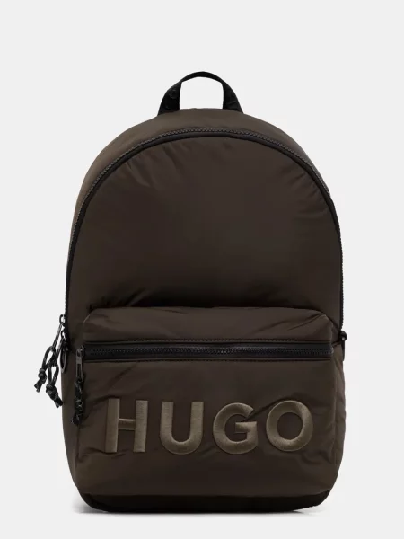 Раница HUGO голям с апликация зелено