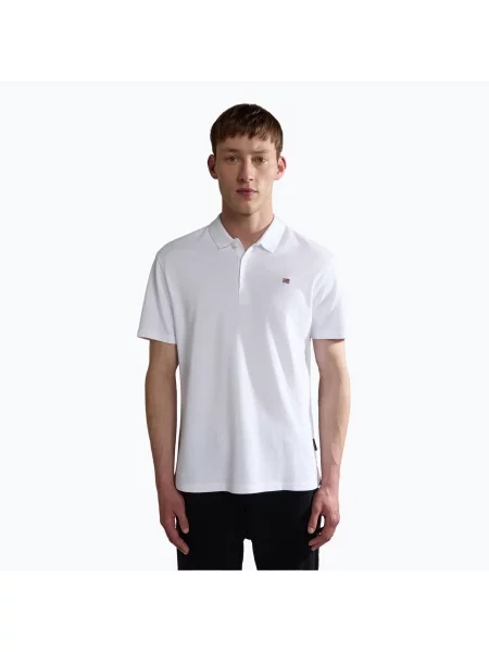 Koszulka polo Napapijri Ealis brightwhite biała