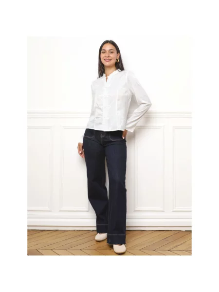 Top La Modeuse alb