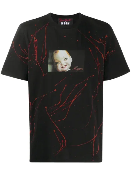 Tricou Msgm cu imagine negru