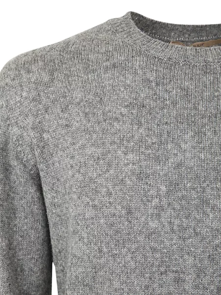 Majica Nuur sa dugačkim rukavima s okruglim izrezom siva