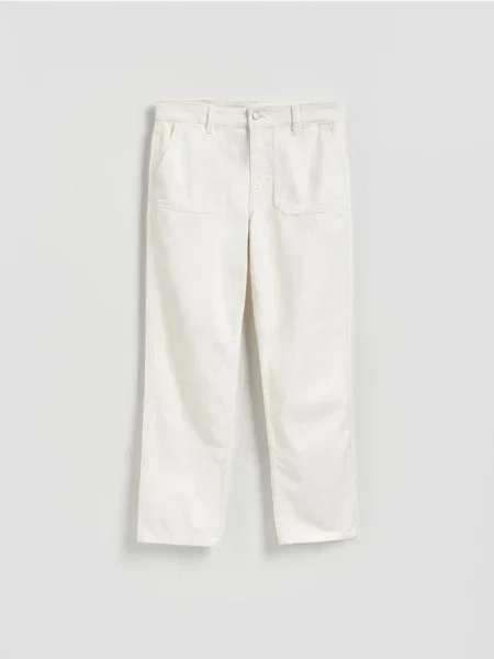 Reserved Blugi straight fit crem