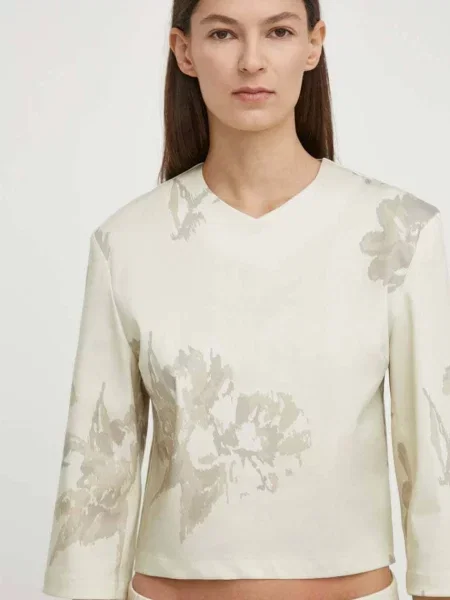 Top Remain elegancki beżowy