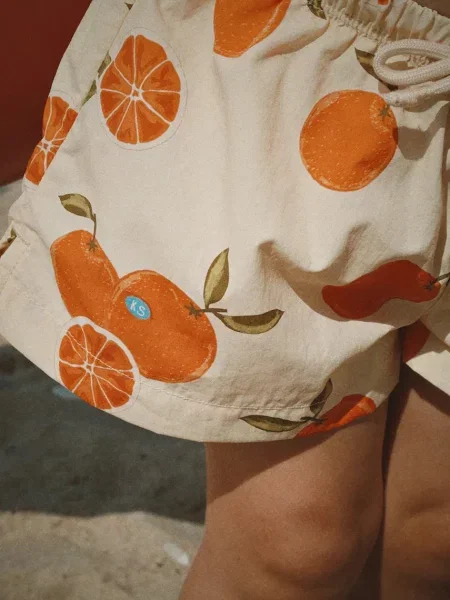 Konges Sløjd plavecké šortky POMIO SHORT SWIM SHORTS GRS béžové