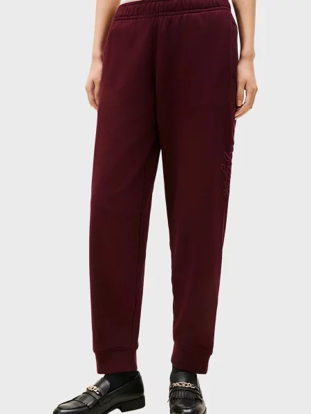 Махрові спортивні штани Tommy Hilfiger бордові