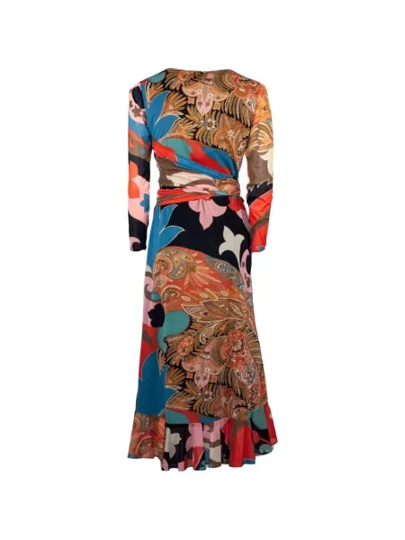 Φόρεμα Etro με σχέδιο paisley πορτοκαλί