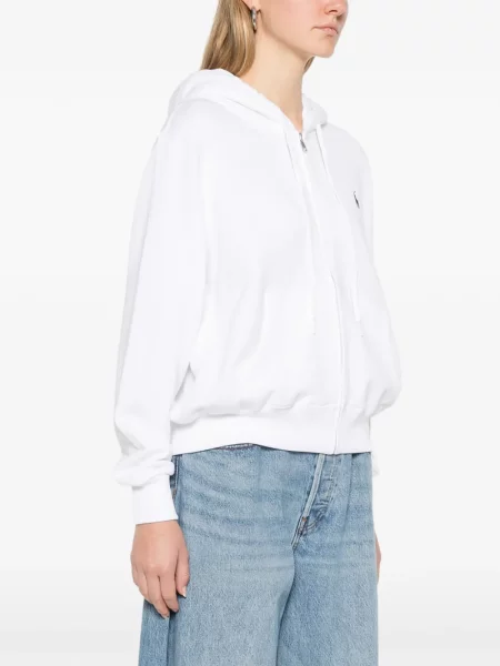Hanorac cu glugă Polo Ralph Lauren alb