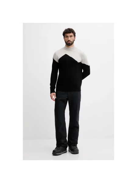 Sweter Emporio Armani Ea7 z nadrukiem czarny