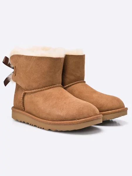 UGG Botine copii Mini Bailey Bow II bej