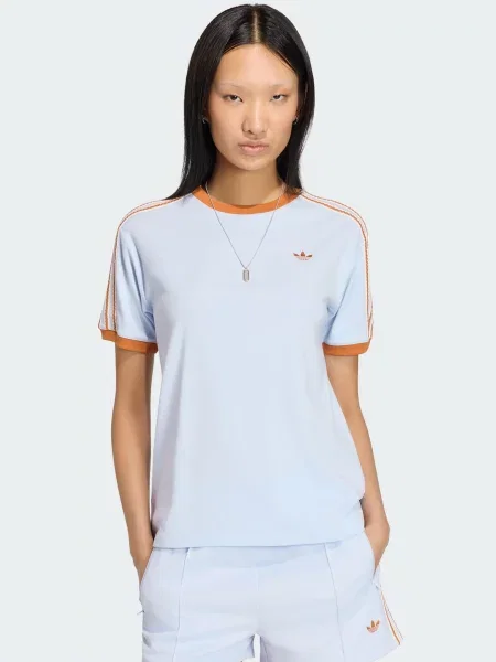 ADIDAS ORIGINALS Majica Summer Glow pastelno / tamno narančasta / bijela plava