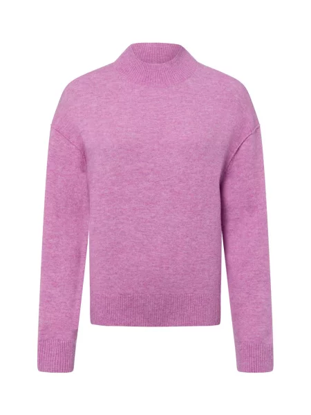 Marc O'Polo Denim Sweter z dzianiny wykonany z wełny dziewiczej Kobiety różowy|lila S różowy