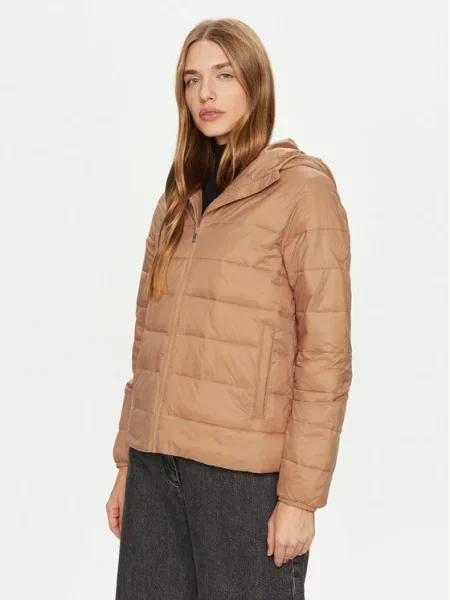 Яке Roxy Wind Bliss Hooded преходен модел кафяво