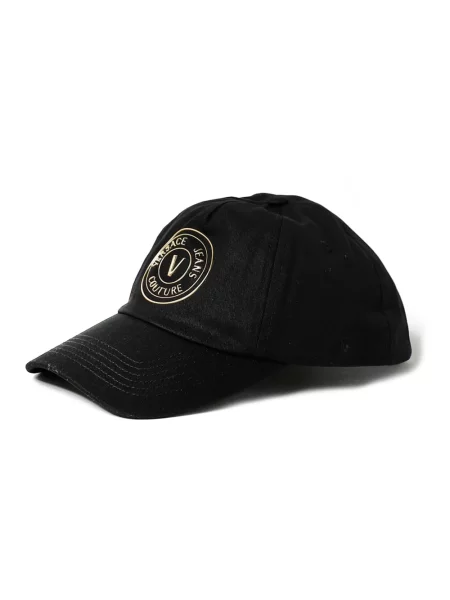 Czapka z daszkiem Versace Jeans Couture z logo czarna