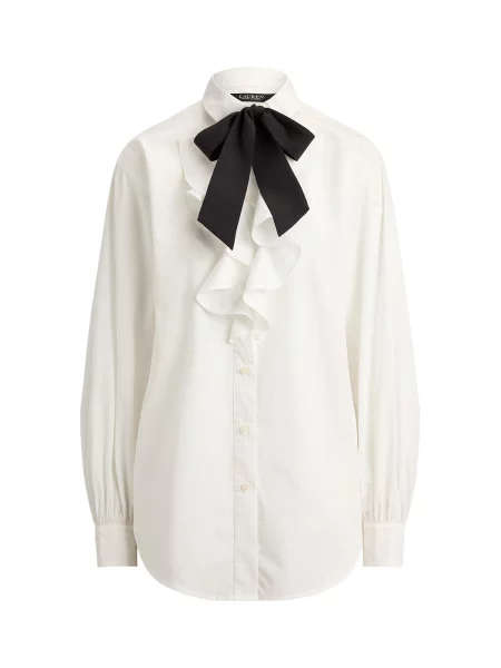 Lauren Ralph Lauren Bluză negru alb