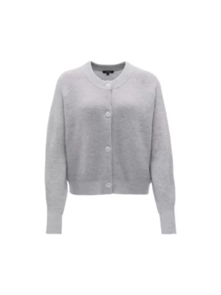 Kardigan Opus z kapturem szary