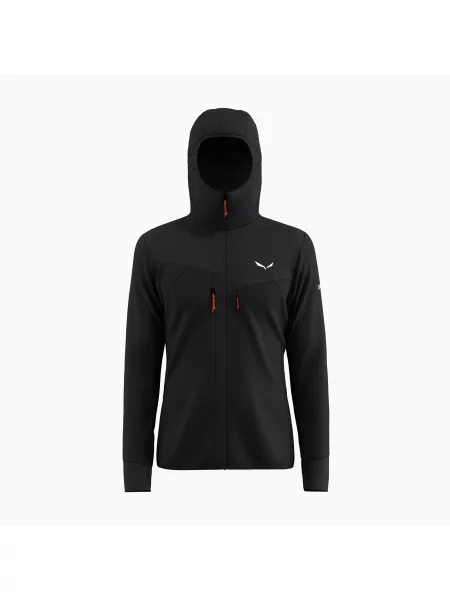 Мъжки суитшърт за трекинг Salewa Agner PL Hooded black out черно