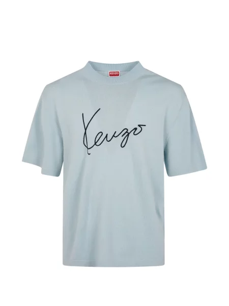 Tricou Kenzo cu broderie albastru