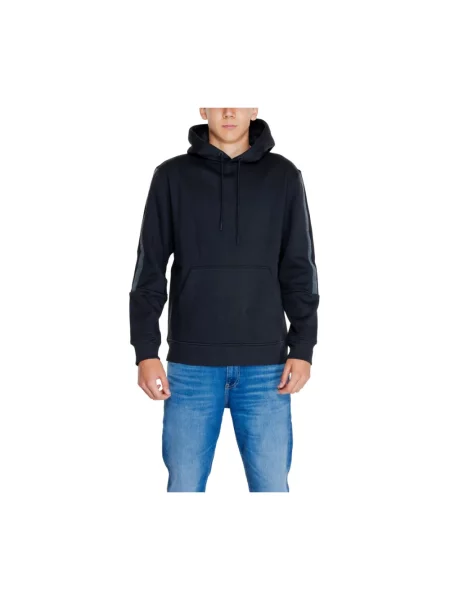 Bluza z kapturem Calvin Klein Jeans czarna