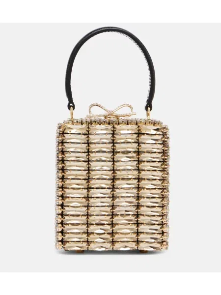 Geantă Self-portrait de cristal negru