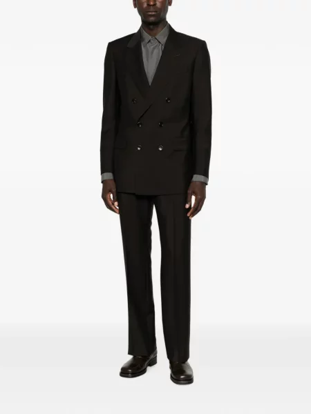 Cămașă Tom Ford de mătase clasică gri