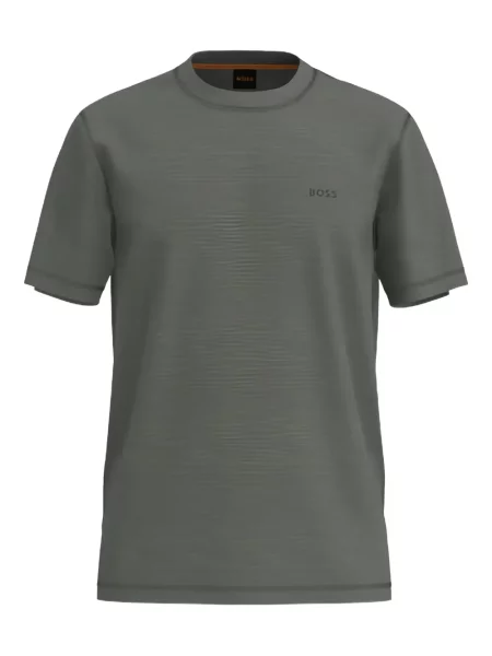 Scurt tricou Boss cu decolteu rotund gri