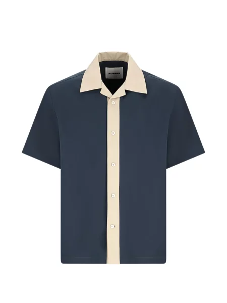 Gulerat cămașă Jil Sander albastru