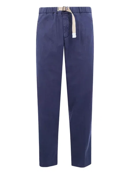 Pantaloni White Sand cu cataramă alb