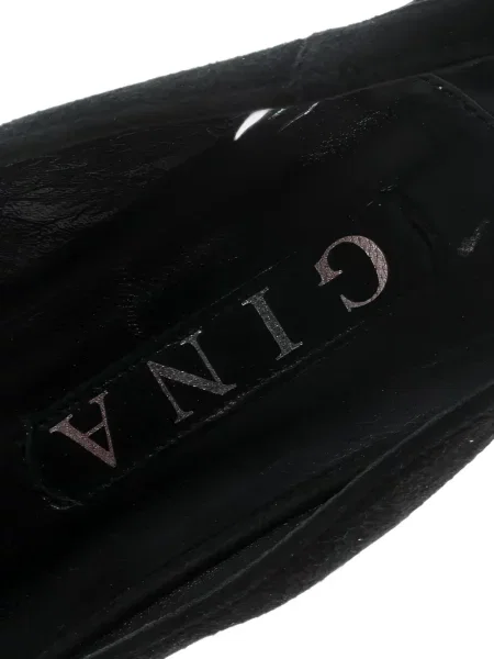 Pantofi cu toc Gina slingback negru
